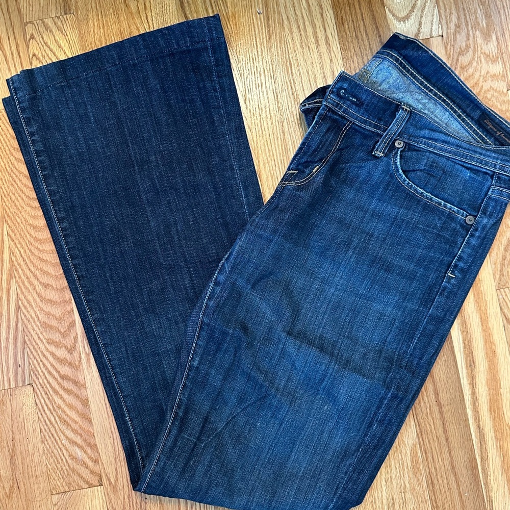 Citizens Of Humanity Dark Blue Flare Jeans